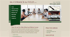 Desktop Screenshot of mccormickandfield.com